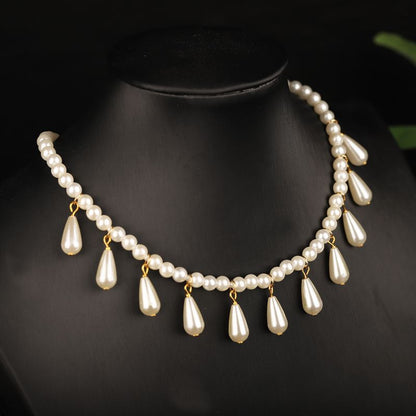 Pearl Tassel Necklace Bridal Necklace
