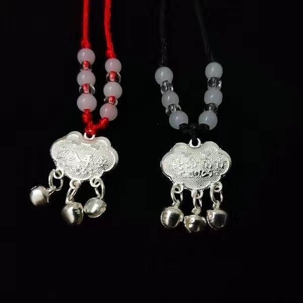 Longevity Lock Female Safe Trip Sier Necklaces