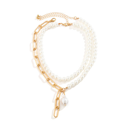 Pearls Long Tassel Pendant Necklace for Women