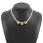 Pearl Beaded Necklace love Pendant