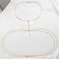 Simple Cross Chest Breast Belly Body Chain