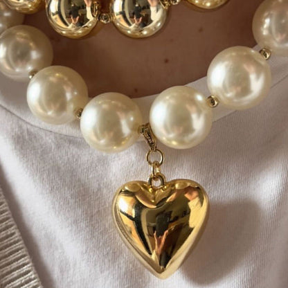 Multi-Layer Round Bead Chunky Necklace