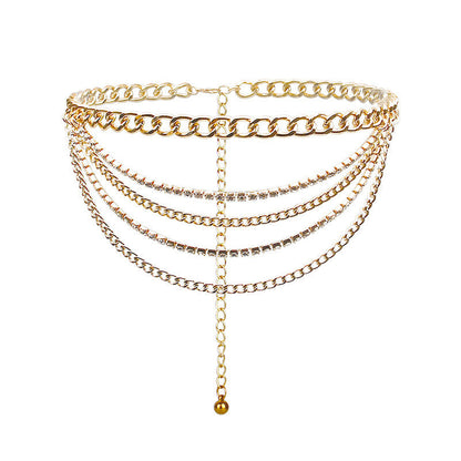 Retro Geometric Chain Waist Body Chain Women Sexy