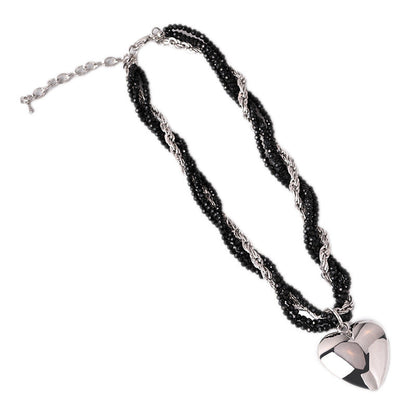 Double Wrapped Pearl love Necklace for Women