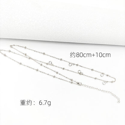 Single Layer Waist Chain Rhinestone Body Chain