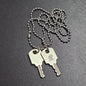 Men's Unlockable Matte Fog Sand Punk Vintage Necklaces