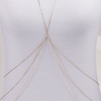 Sexy Geometric Multilayer Tassel Body Chain