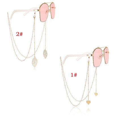 Leaf Charm Eyeglasses Holder Chain Sunglasses Rope Lanyard Straps