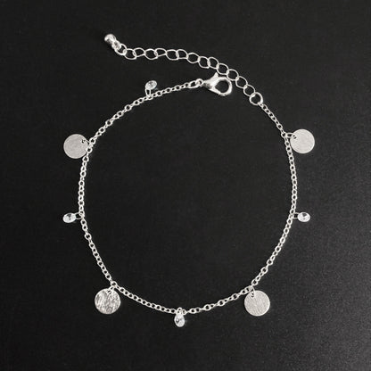 Small Round Disc Anklets Bracelet