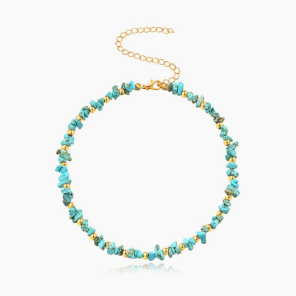 Irregular Natural Stone Beaded Necklace
