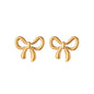 Women's Bow Titanium Steel For Gold Starry Necklaces