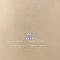 Titanium steel pearl clavicle necklace