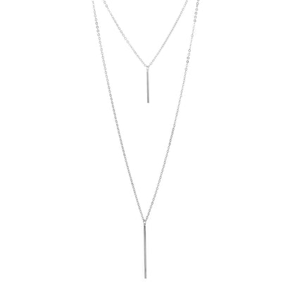 Layered Chain Jewelry Choker Necklace