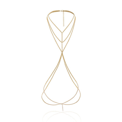 Multi Layers Lingerie Body Chain Bra Sexy Body Jewelry