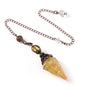Sier Colorful Crystal Pendulum Stone Gravel Pendants