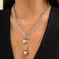 Custom Love Heart Charm Choker Necklace