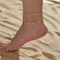 Beach Leaf Layered Tassel Foot Chain Anklets Jewelry
