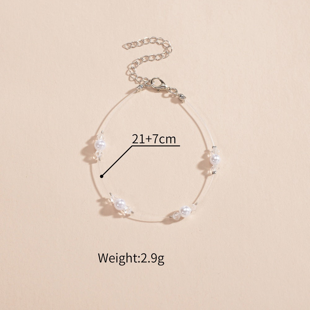 Pearl Bead Anklet Jewelry