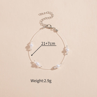 Pearl Bead Anklet Jewelry