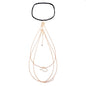 Multi Layer Tassel Pearl Clip Bead Leg Chain
