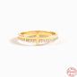 S925 Sterling Silver Rivet Flower Love Pearl Ring