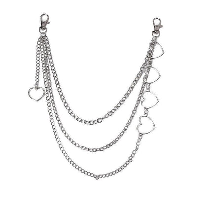 Hip Cool Metal Love Multi-layer Waist Chain