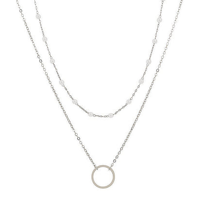 Bohemian Multilayer Pearl Chain Necklace