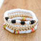 Bohemian Beaded Stretch Bracelets Colors Clay Beads