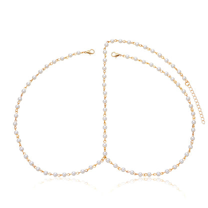 Bohemian Pearl Fashion Bridal Hair Chain