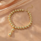 Punk Metallic Beaded Chunky Necklace