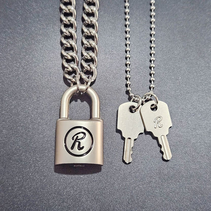 Men's Unlockable Matte Fog Sand Punk Vintage Necklaces