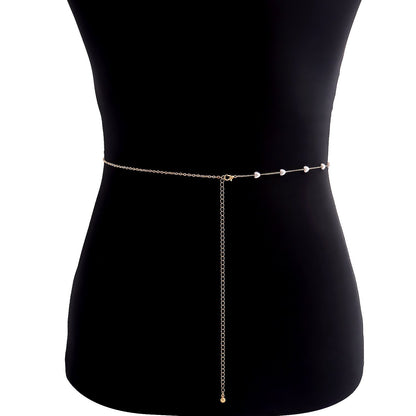 Boho Heart Pearl Body Chains