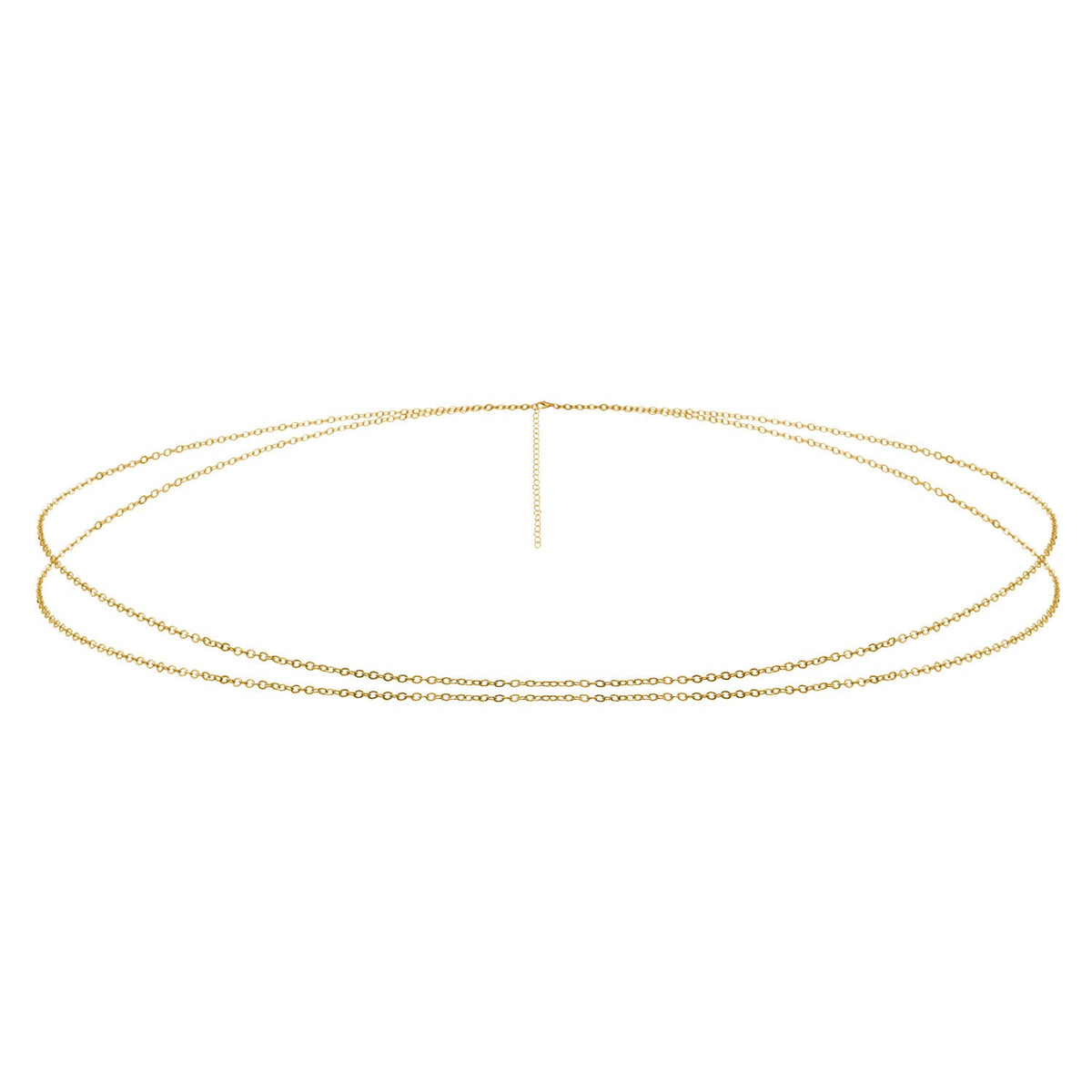 Double Layer Asymmetric Waist Chain Beach Bikini Body Jewelry