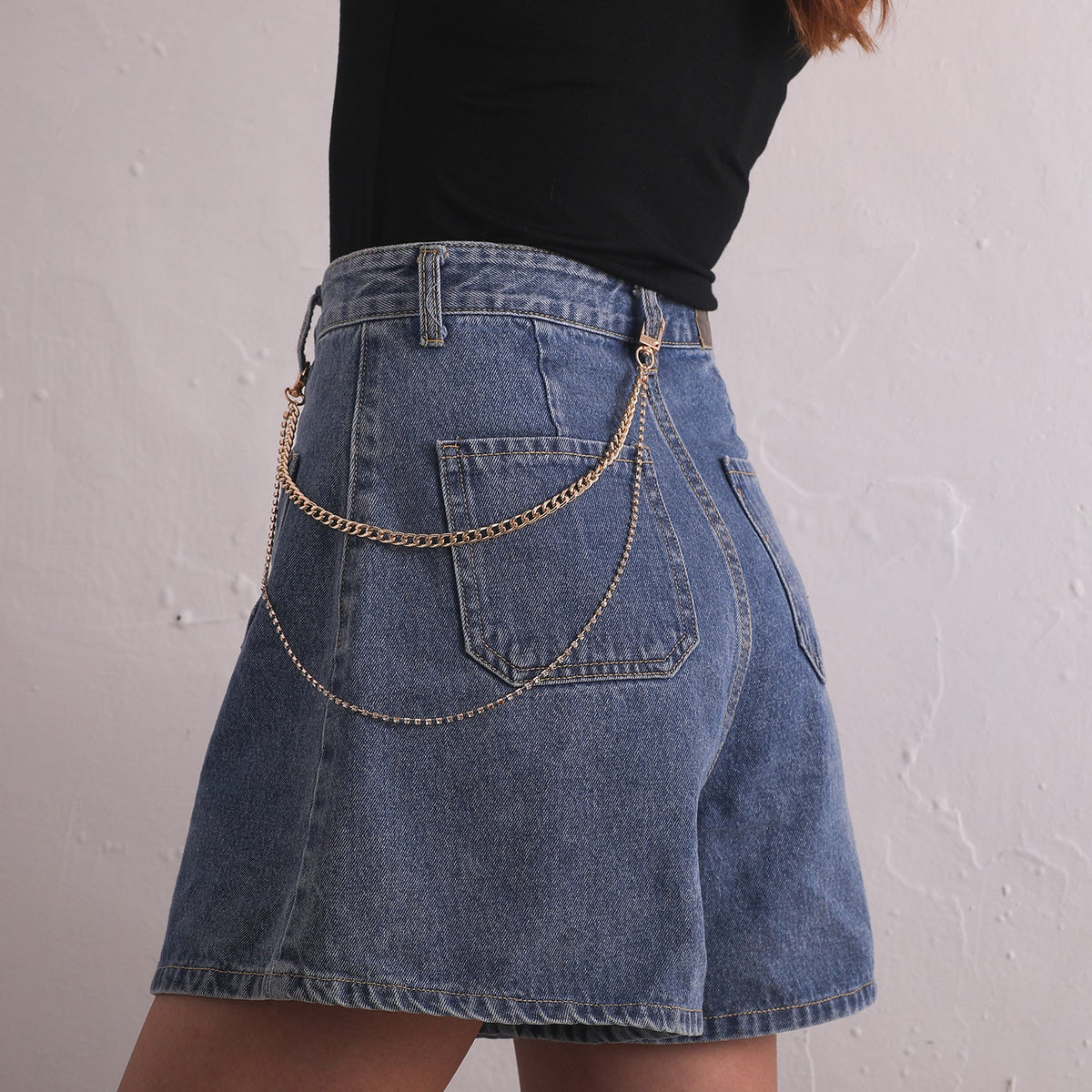 Hip Hop Punk Style Metal Body Chain