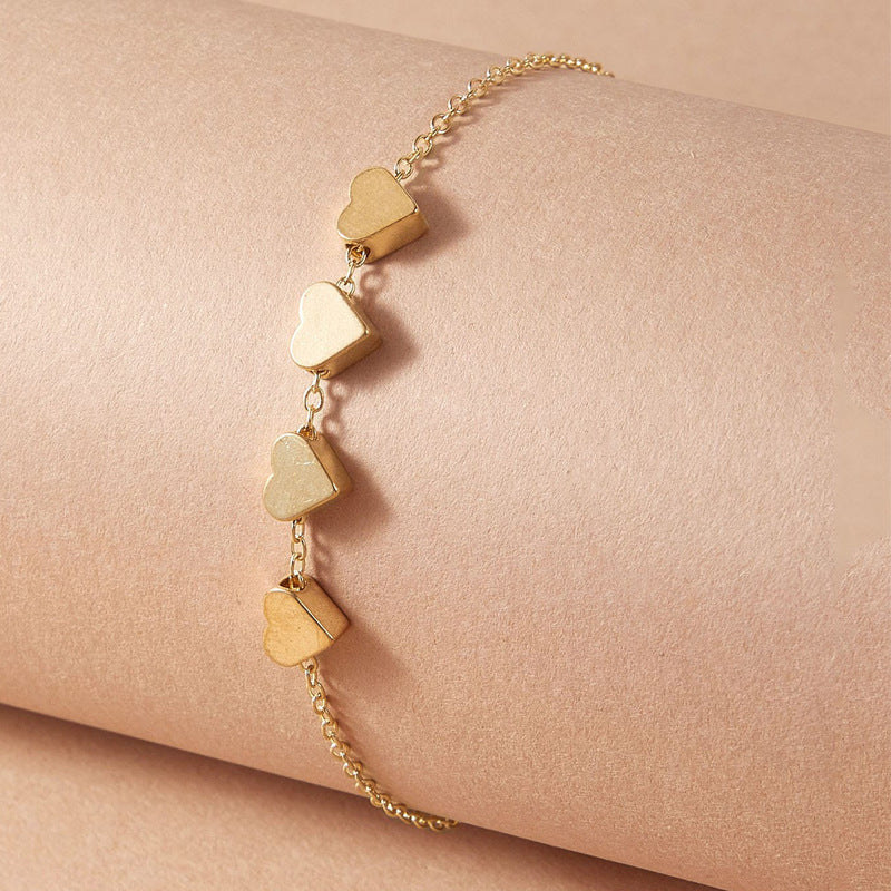 Heart Charm Pendant Bracelet for Women