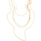 Multi Round Small Disc Charm Necklace