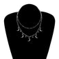 Vintage Jewelry Multi Moon Charm Layered Chain Necklace