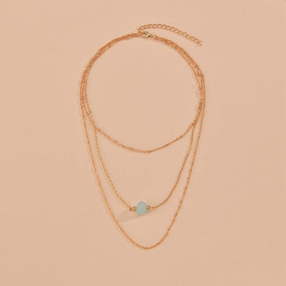 Nature Stone Choker Chain Necklaces