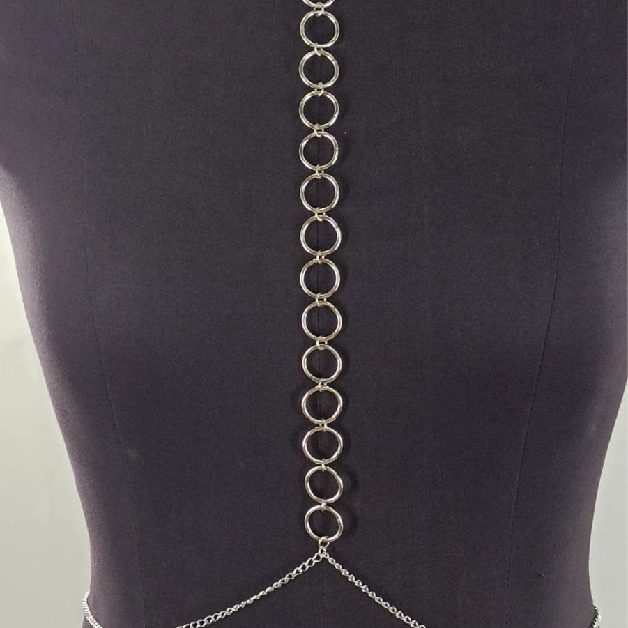 Sexy Layered Waist Chain Bikini Bra Chain Body Jewelry