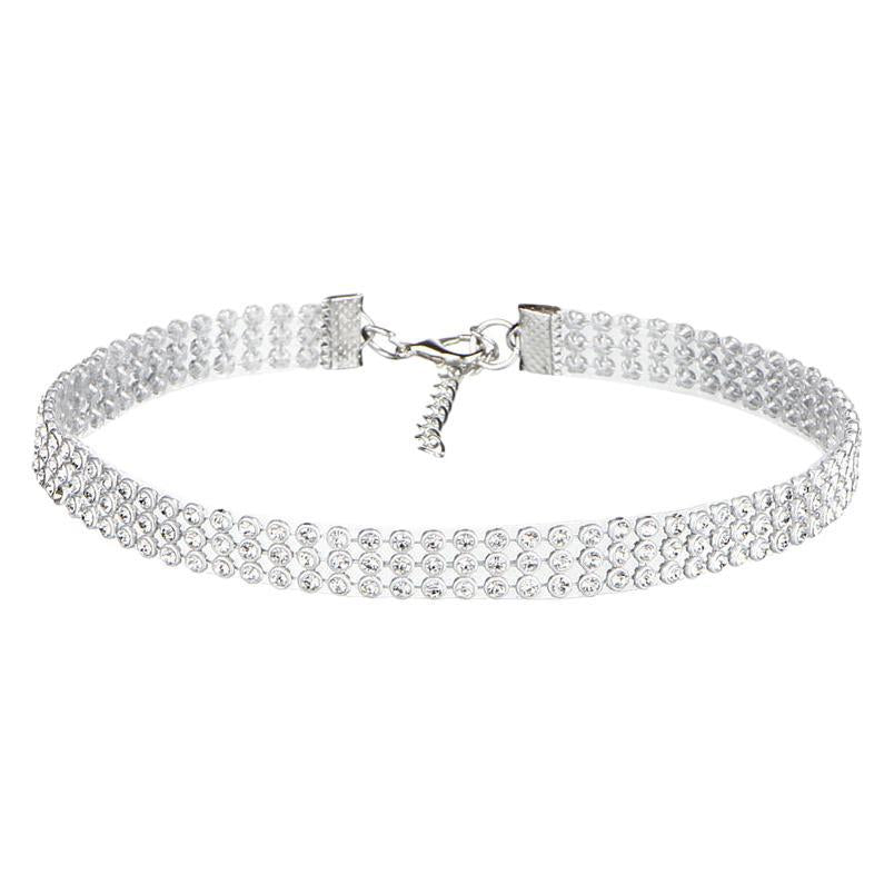 Trend Sparkling Rhinestone Clavicle Chain Full Diamond Necklaces