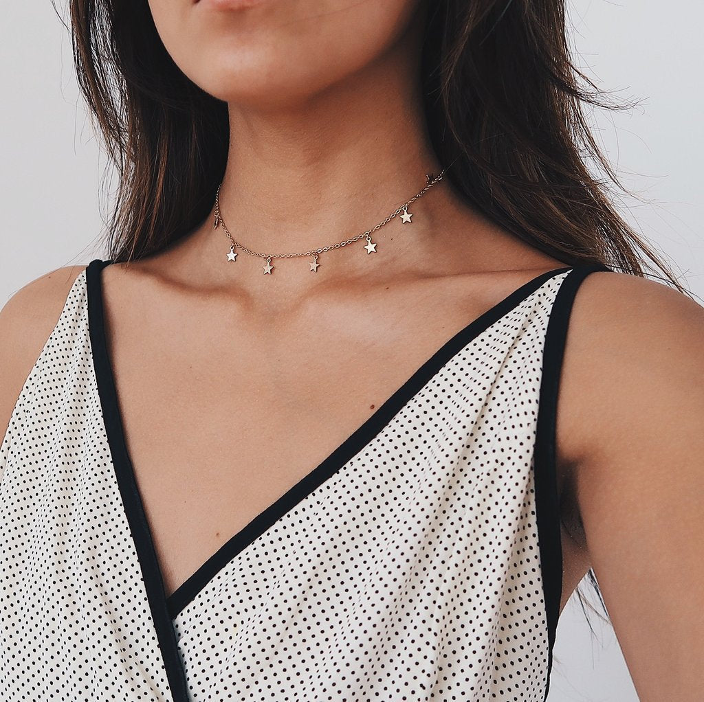 Boho Women Star Choker Necklace
