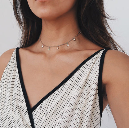 Boho Women Star Choker Necklace