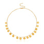 Round Disc Pendant Necklaces for Women