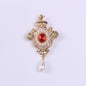 Design Court Retro Baroque Style Coat Brooch