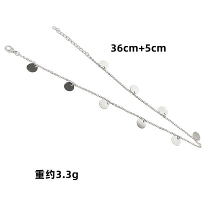 Round Disc Choker Necklace
