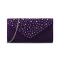Japanese clutch pleated diamond crossbody bag