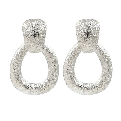 Geometric Water Drop Dangle Earrings