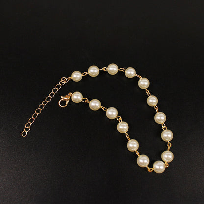 Pearl Beaded Foot Bracelet