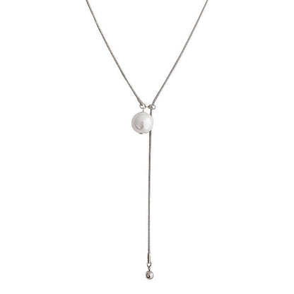 Pearl Tassel Clavicle Chain Necklace