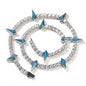 Hip-hop Black Panther zircon tennis chain